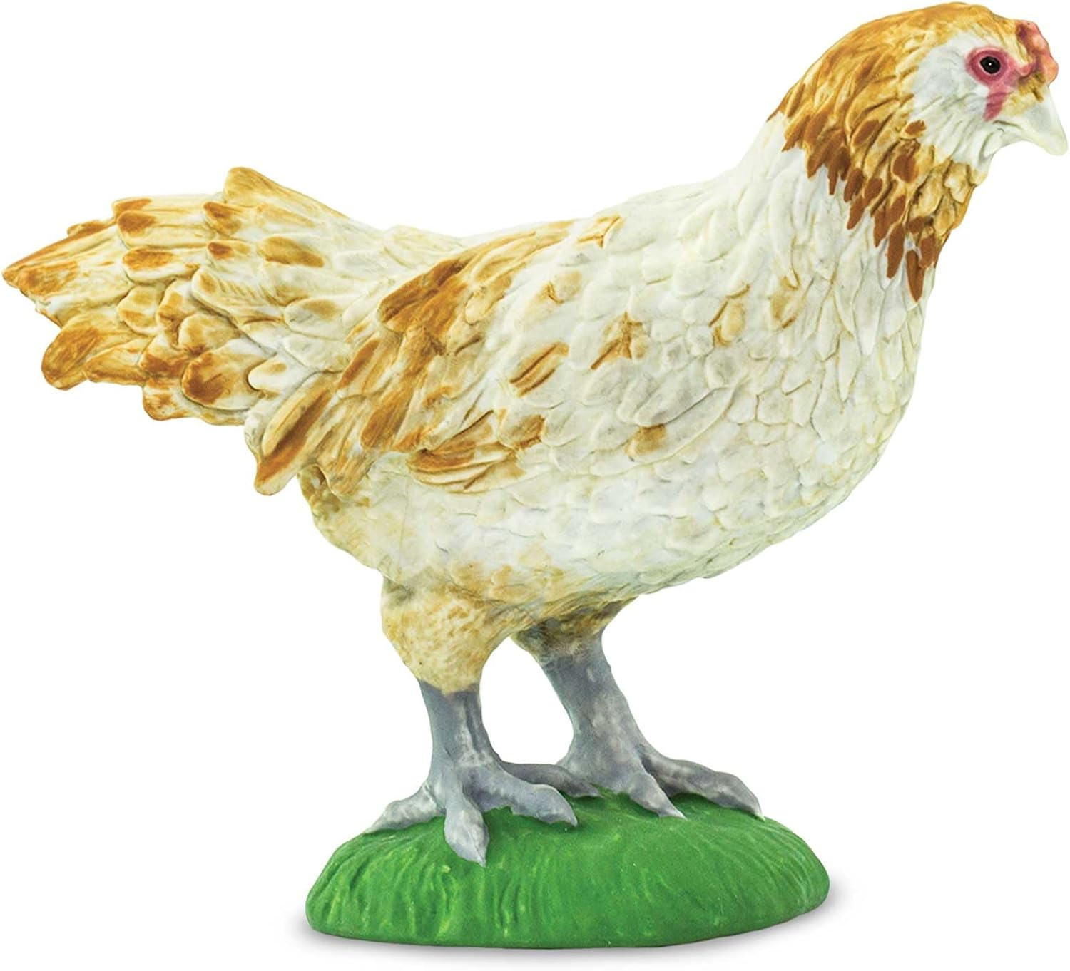 Safari Ltd. Ameraucana Chicken Figurine - Detailed 2.25" Plastic Model Figure - Fun Educational Farm Play Toy for Boys, Girls & Kids Ages 3+