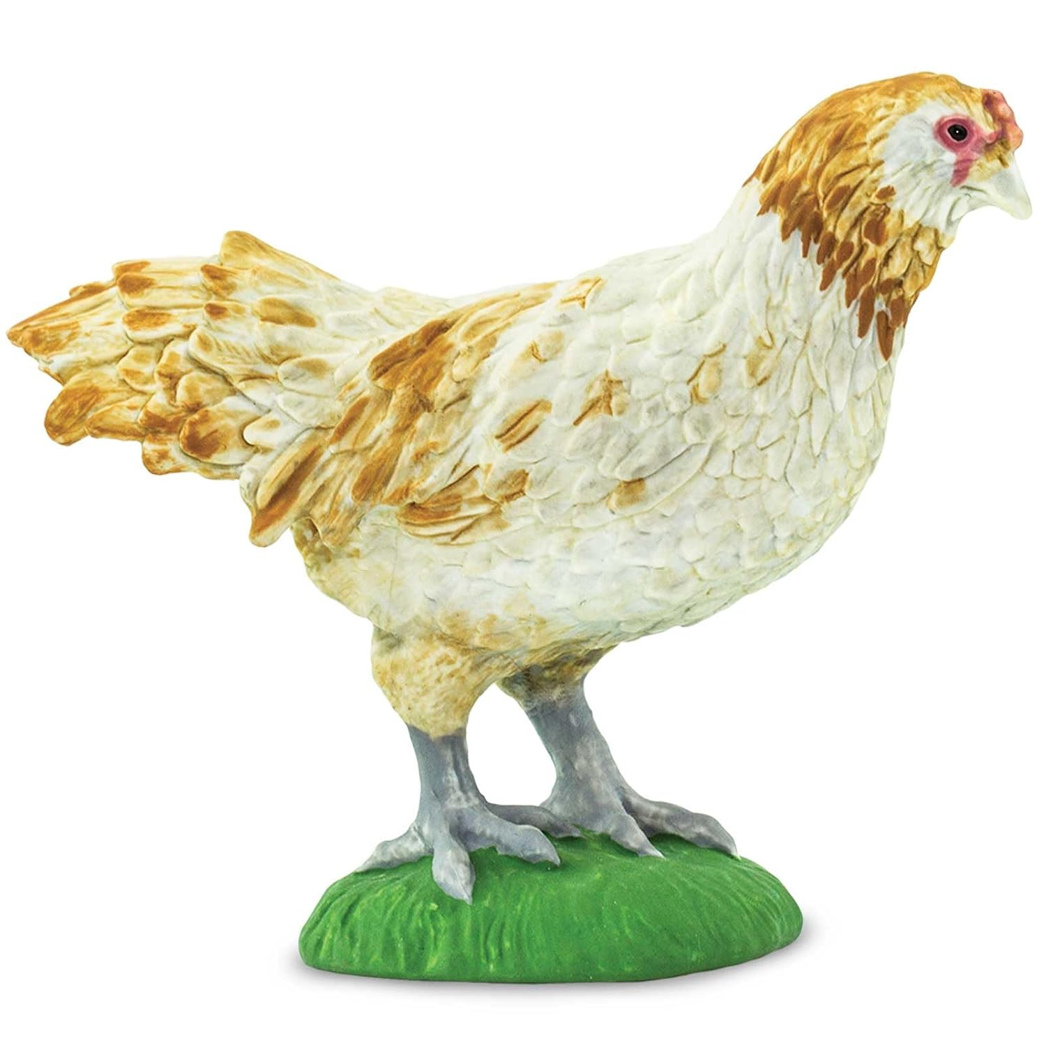 Safari Ltd. Ameraucana Chicken Figurine - Detailed 2.25" Plastic Model Figure - Fun Educational Farm Play Toy for Boys, Girls & Kids Ages 3+