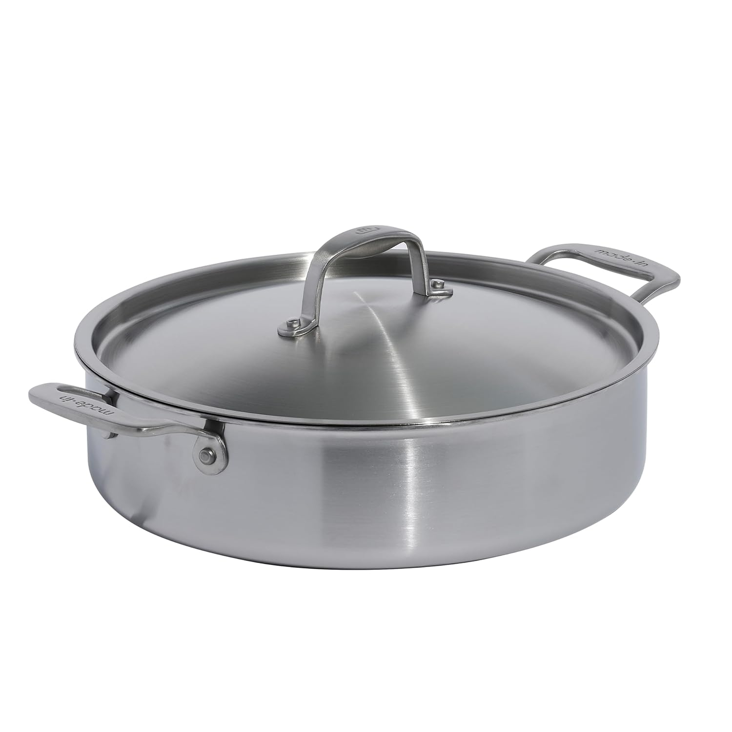 6 Quart Stainless Steel Rondeau Pot with Lid