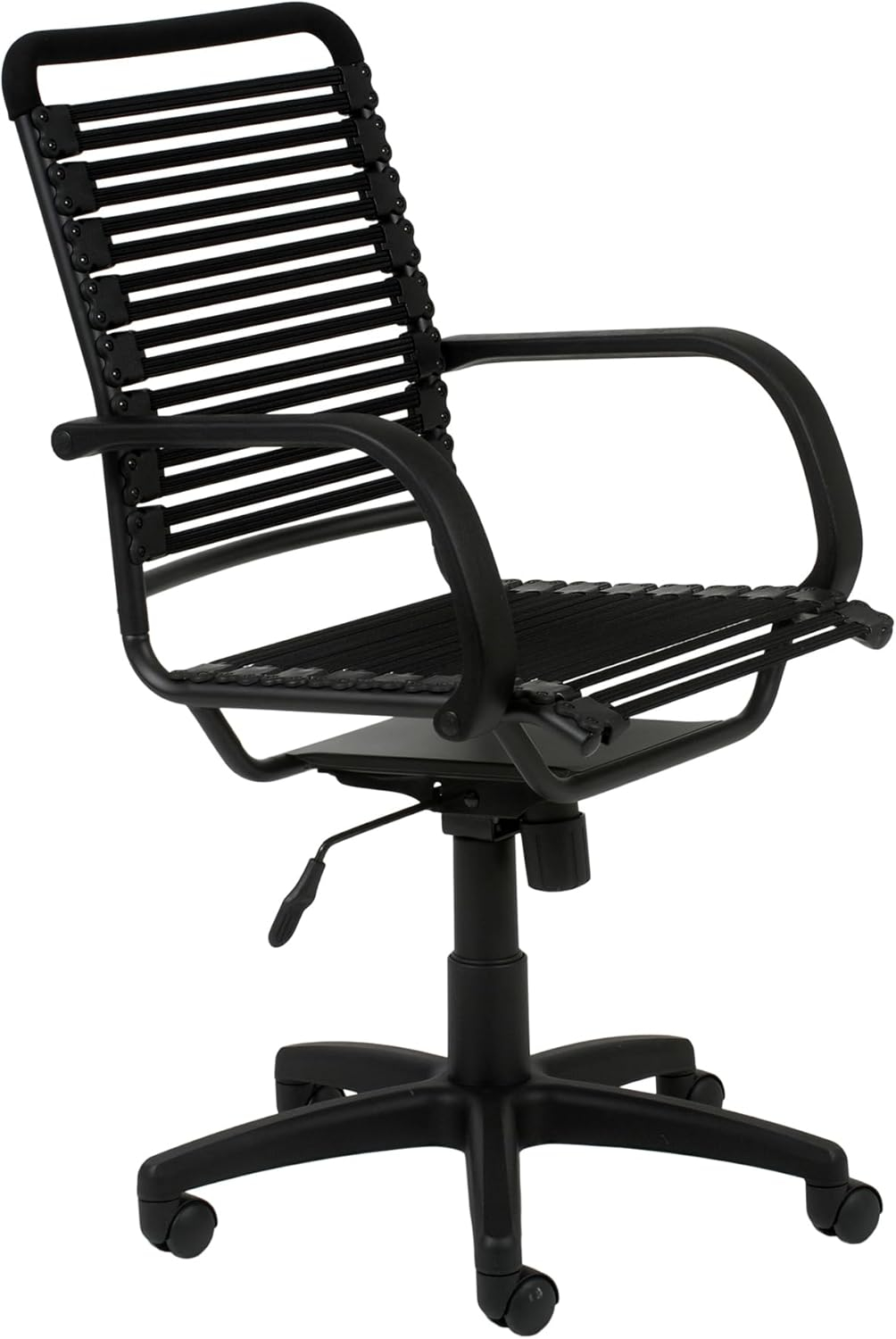 High Back Black Metal Bungee Office Chair