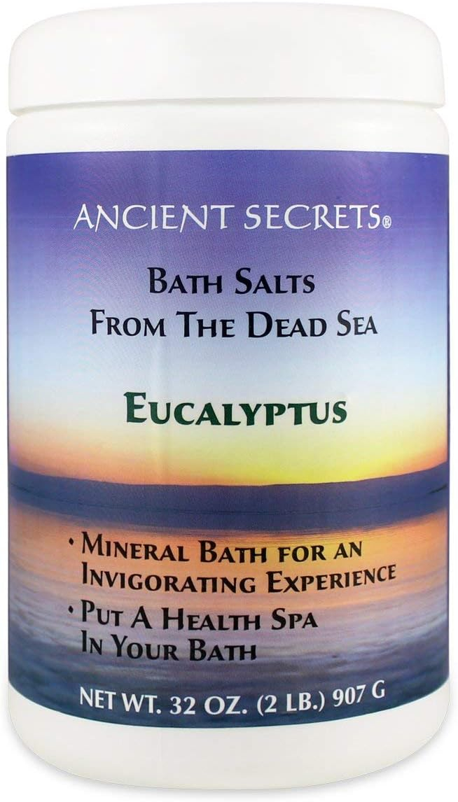 Ancient Secrets Aromatherapy Dead Sea Mineral Bath Salts, Eucalyptus, 2 Lb