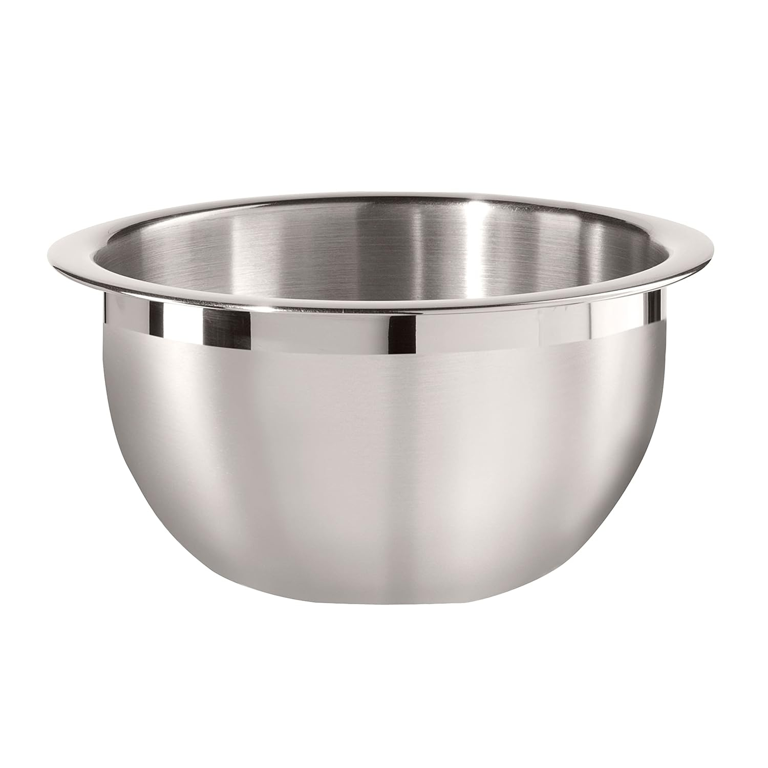 Oggi Two-Tone Mixing Bowl, 1-1/2-Quart, Stainless Steel, White Lid