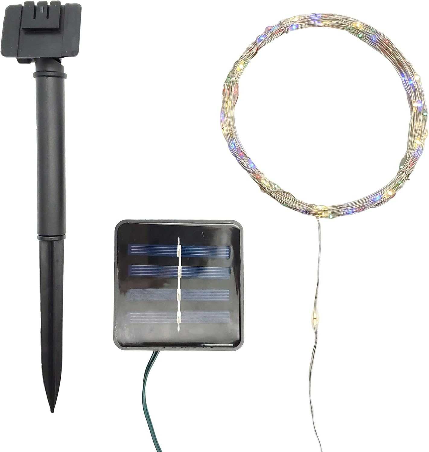 LumaBase Solar Powered LED Fairy String Lights - Multicolor