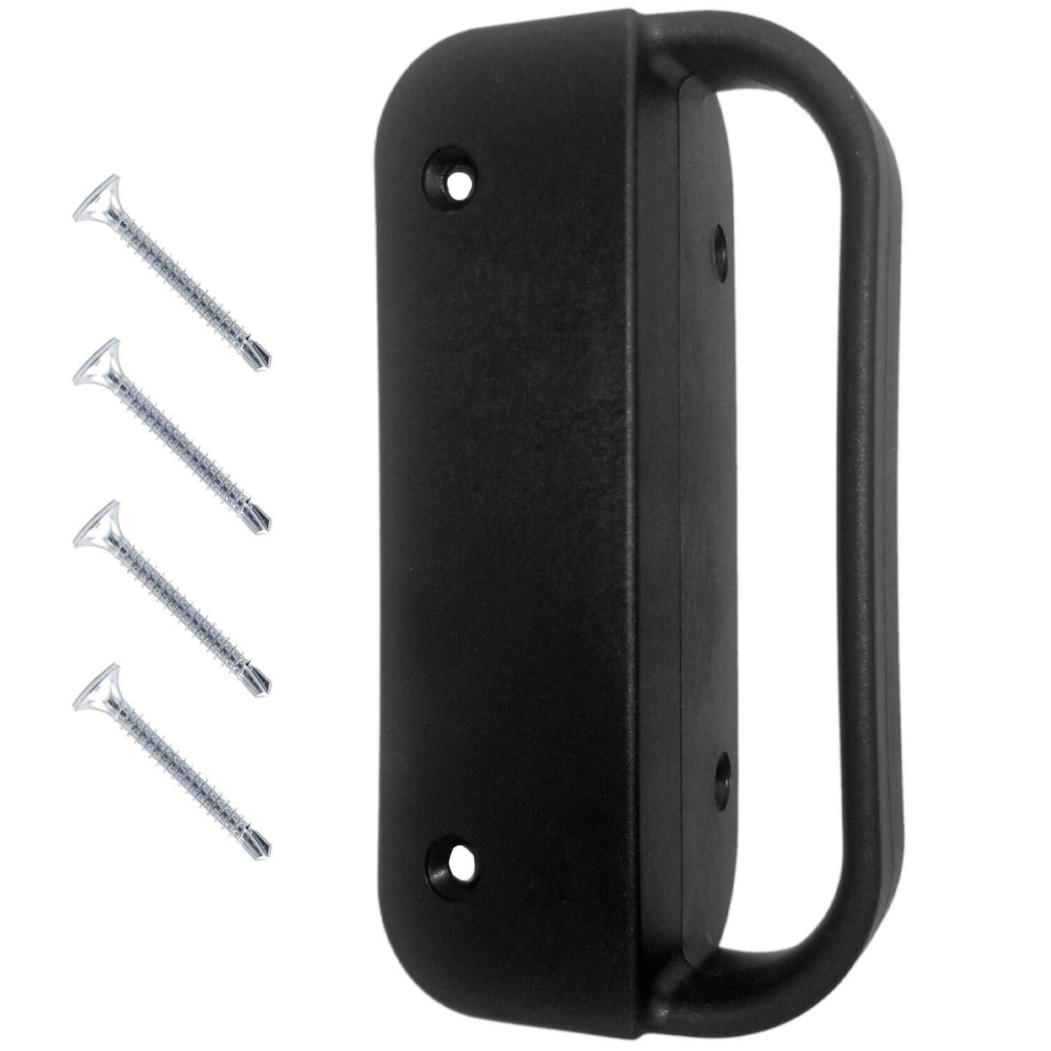 Jake Sales Universal Nylon GATE Handle -Black: Pull Works with Wood, Metal, or Vinyl Gates. (1 Pack)