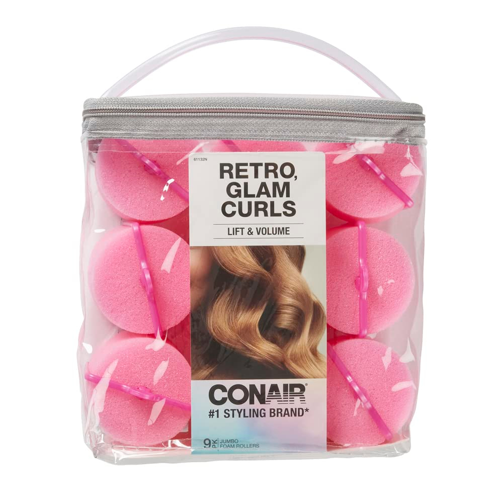 Conair Big Curl Foam Rollers, 9 Count