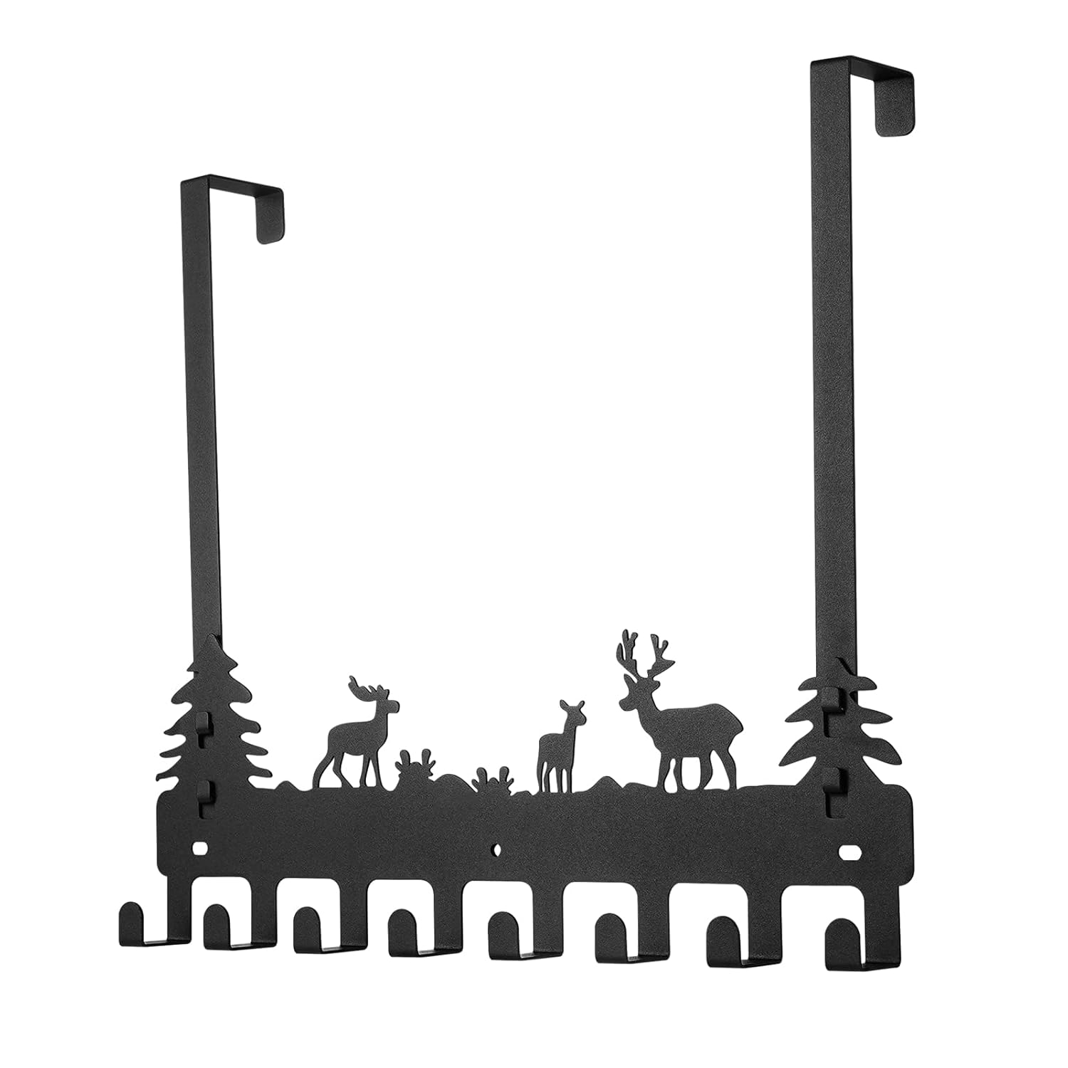 Over Door Clothes Hanger Shower Room Towel Hook Hanger Over Door Hooks Black 8 Hooks