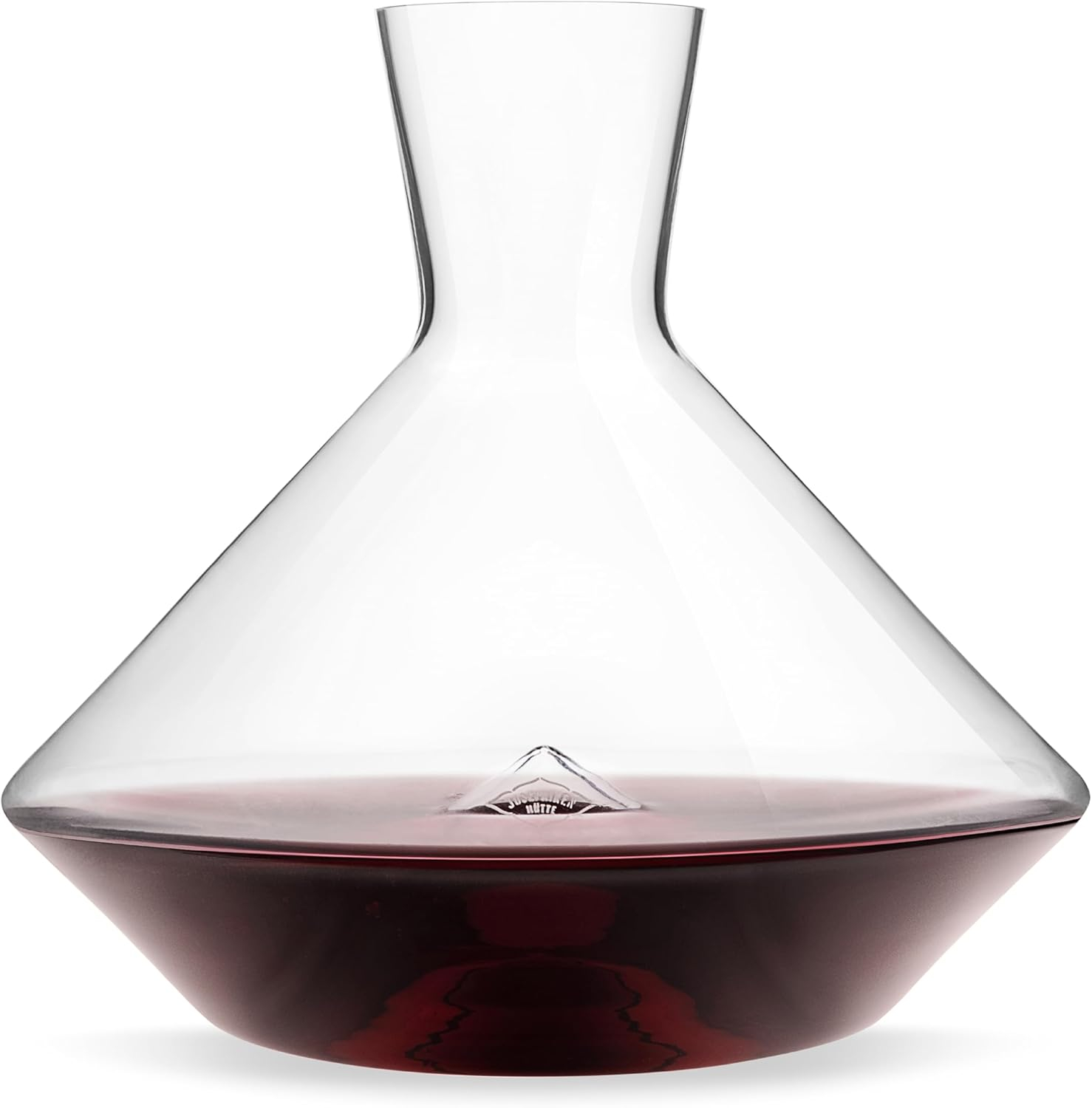 Handblown Clear Glass Magnum Wine Decanter