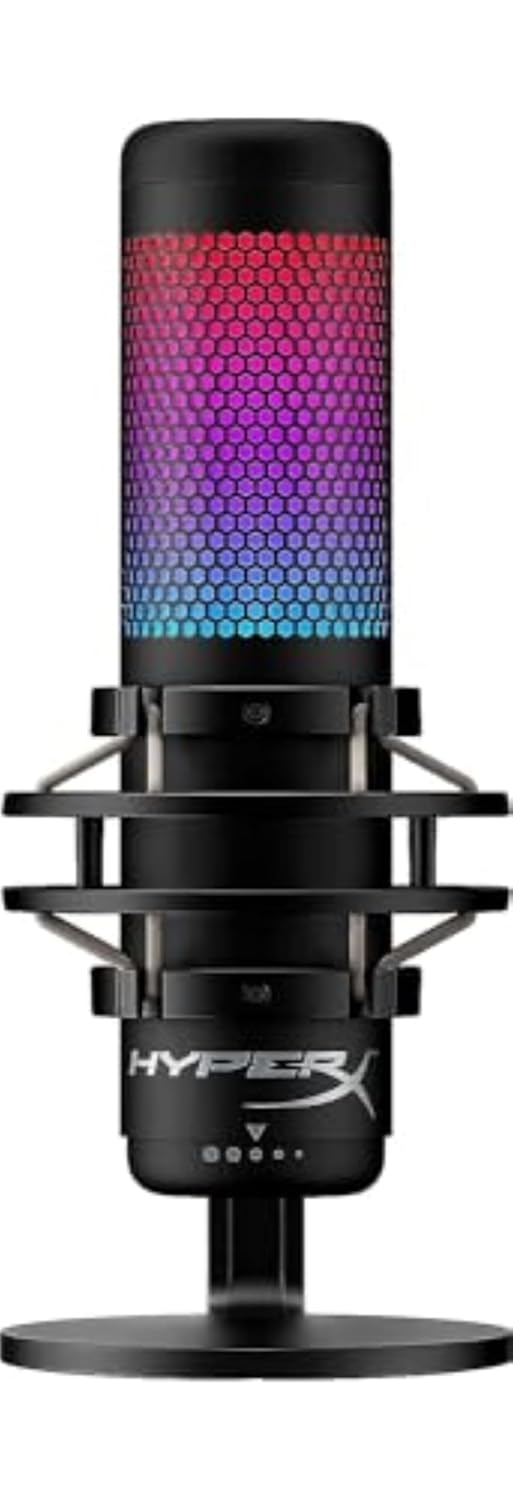 HyperX QuadCast S RGB USB Condenser Microphone - Black