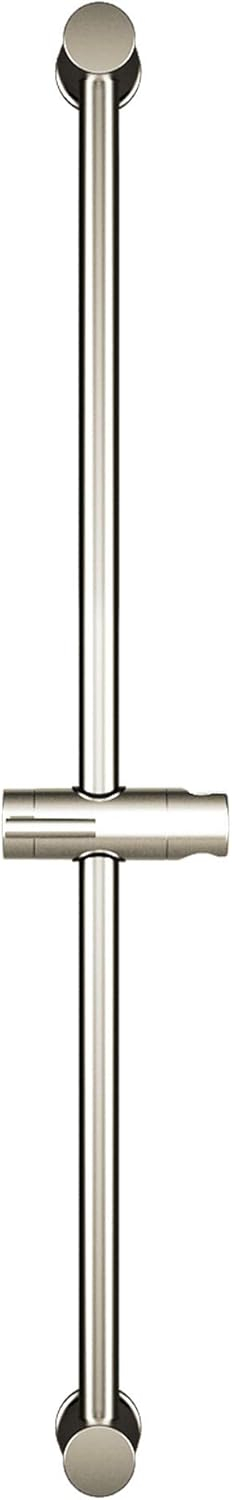 30-Inch Brushed Nickel Shower Slide Bar with Adjustable Holder