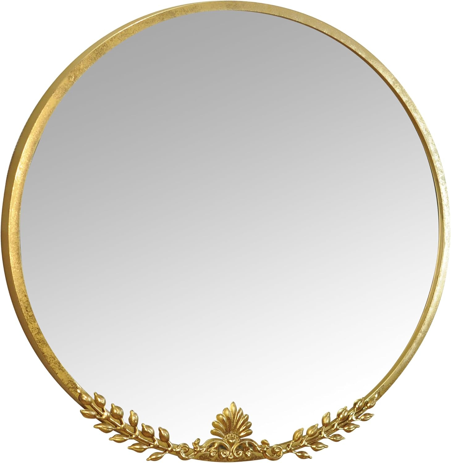 Beautiful Round Ornate Gold Frame Mirror 24" by Drew Barrymore