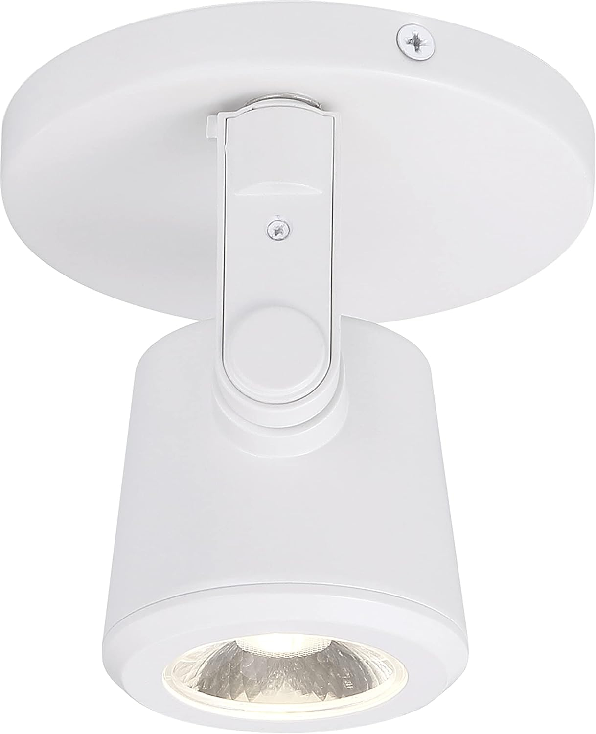 White Adjustable LED Monopoint Ceiling and Wall Spotlight