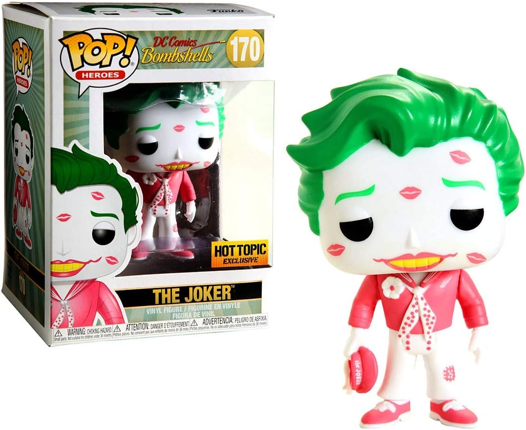 Funko DC POP! Heroes The Joker with Kisses Vinyl Figure (Pink & White)