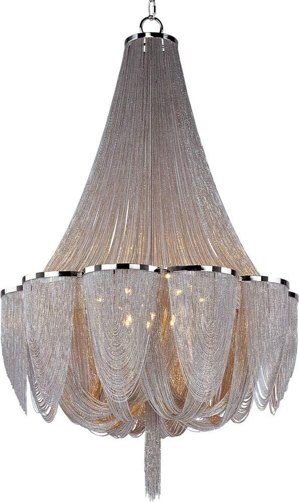 -Fourteen Light Chandelier In Modern Style-34 Inches Wide By 55 Inches High Maxim Lighting 21467Nkpn