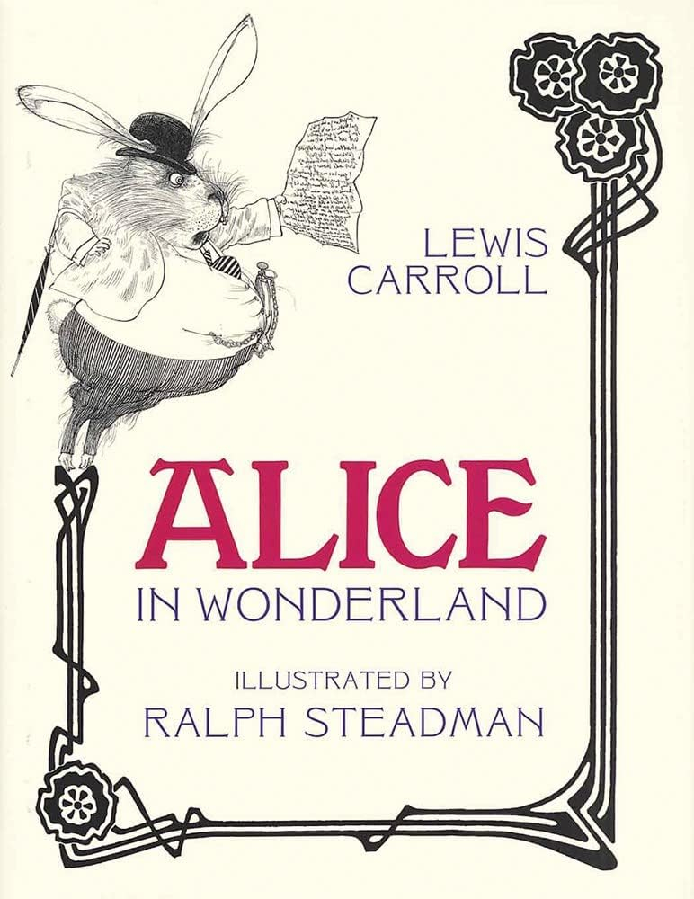 Alice in Wonderland Paperback with Ralph Steadman Illustrations