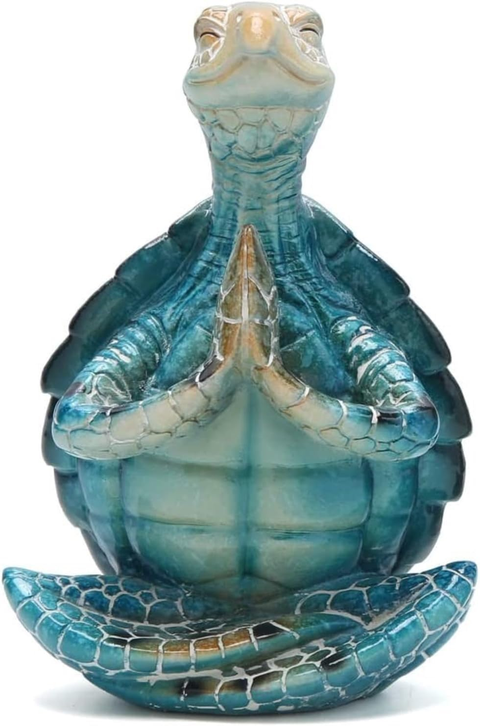 Uanit Sea Turtle Yoga Figurines Decoration Summer Meditating Sea Turtle Decor Spring Garden Turtle Crafts Turtle Yoga Figurines for Home Office Decoration Birthday Gifts for Mom, Grandma,Women