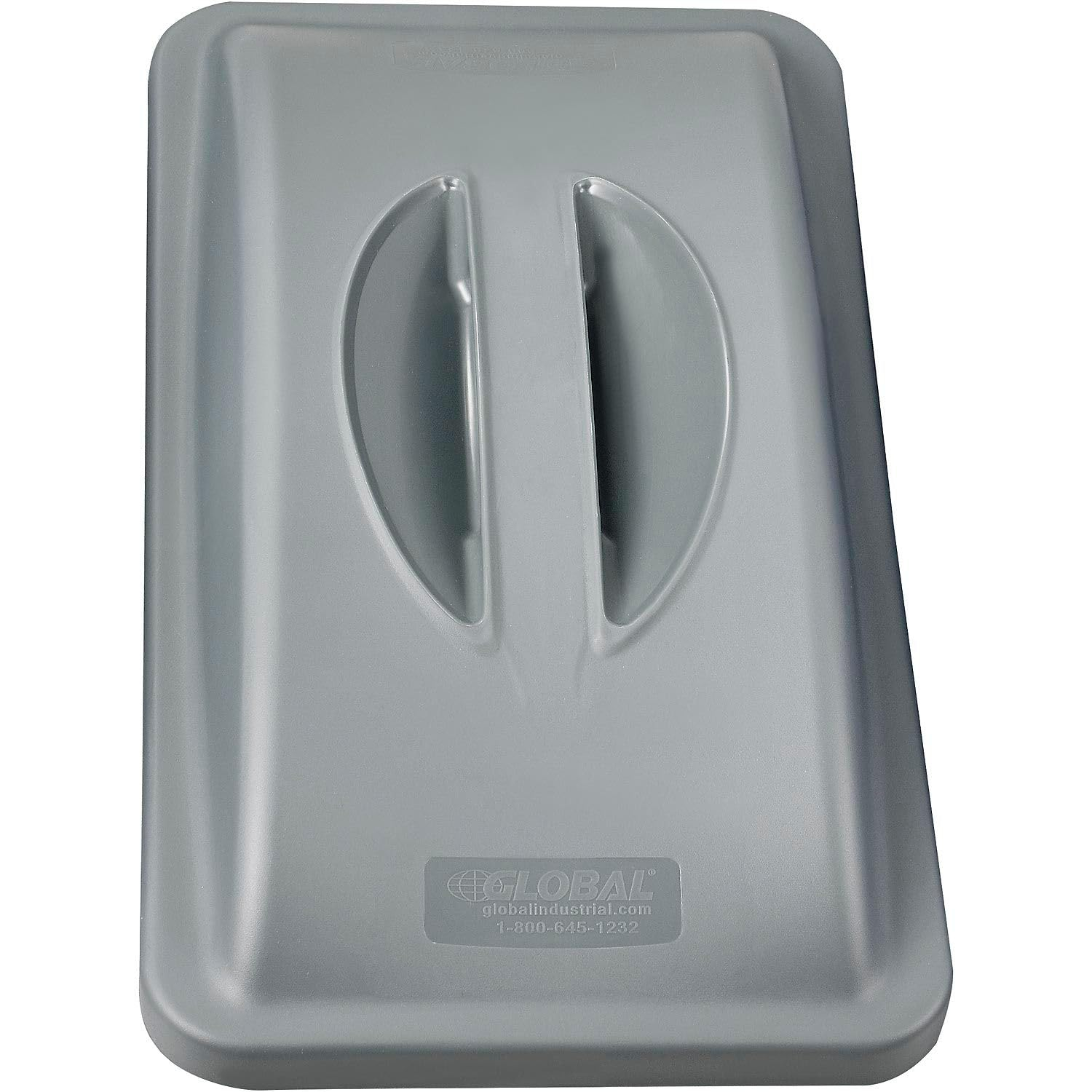 Global Industrial A-PR003GY Solid Recycling Lid with Handle, Gray