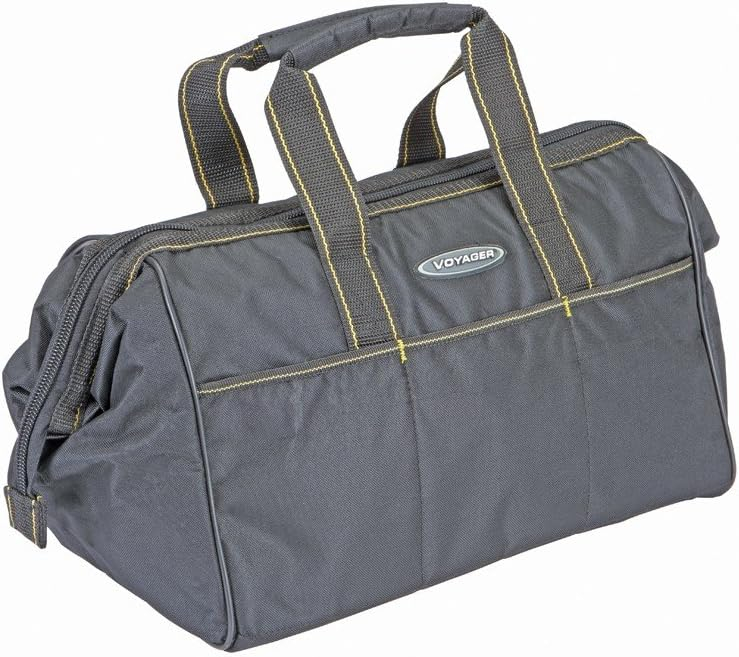 Voyager Gray Heavy Duty Polyester 15-Inch Tool Bag