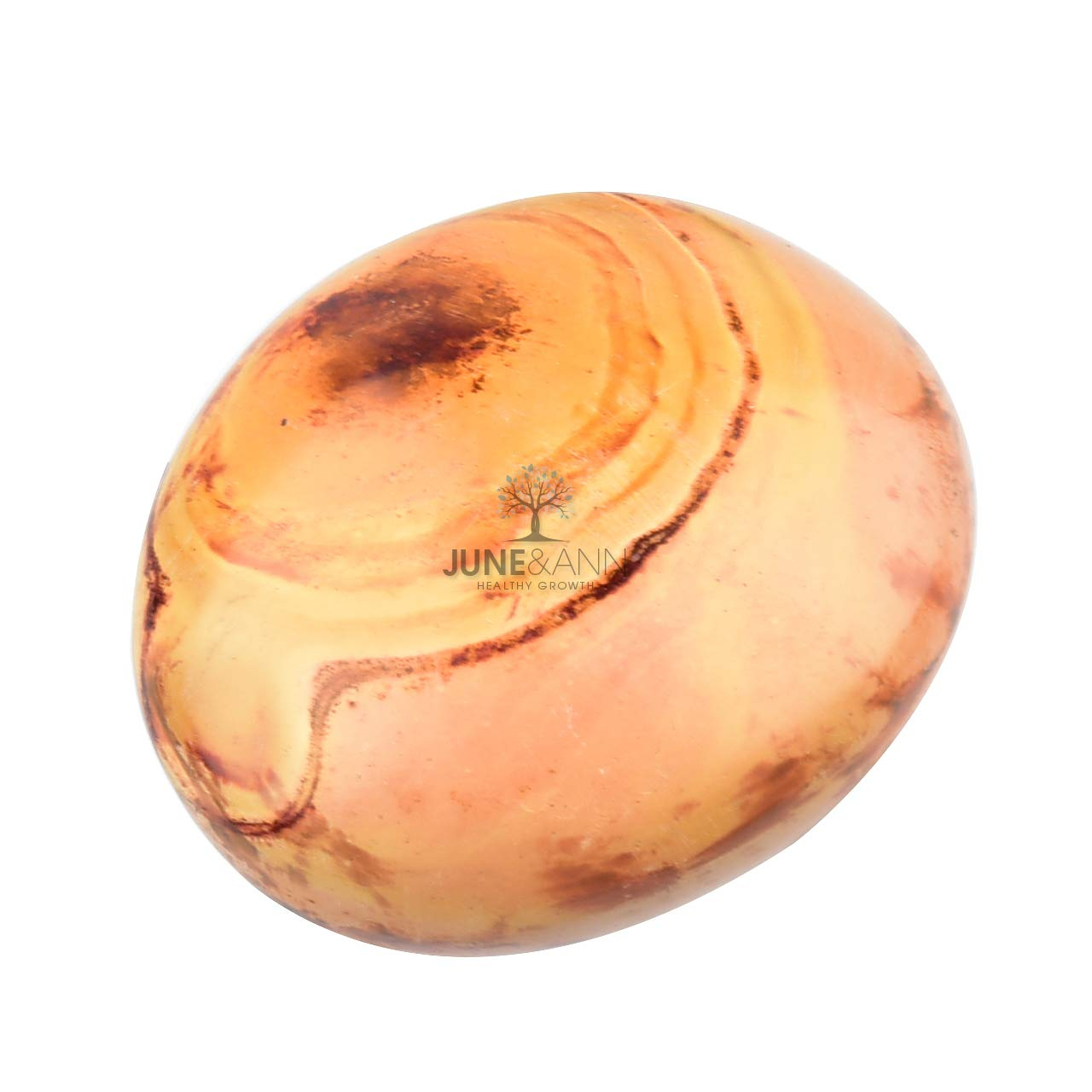 June&Ann Natural Ocean Jasper Palm Stones Healing Gemstone Therapy Worry Crystal Stones for Meditation Chakra Balancing Collection, Irregular Shape