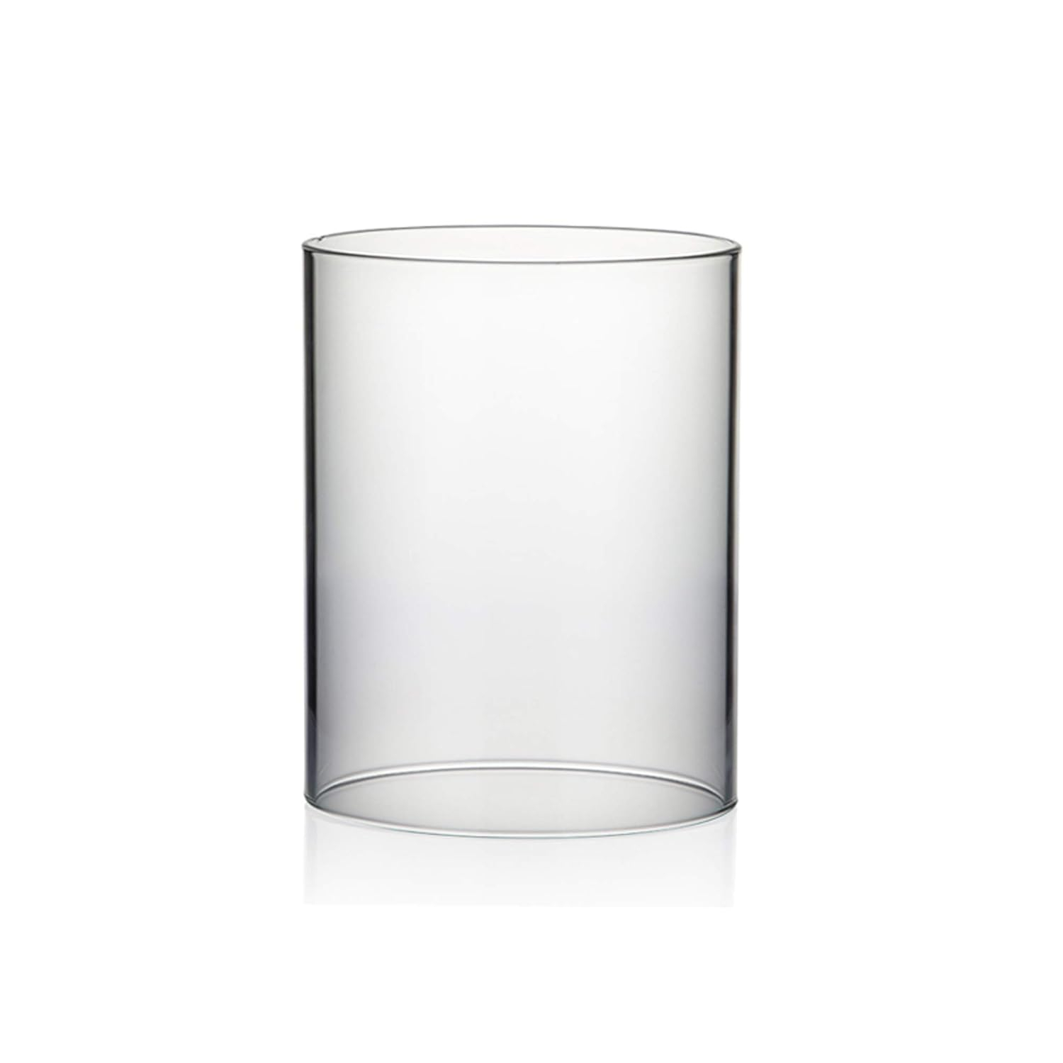 WGV Clear Hurricane Candle Shade Chimney Tube - 5" Wide x 6" Height, Good quality, Heavy Weighted Base - 1 Pc