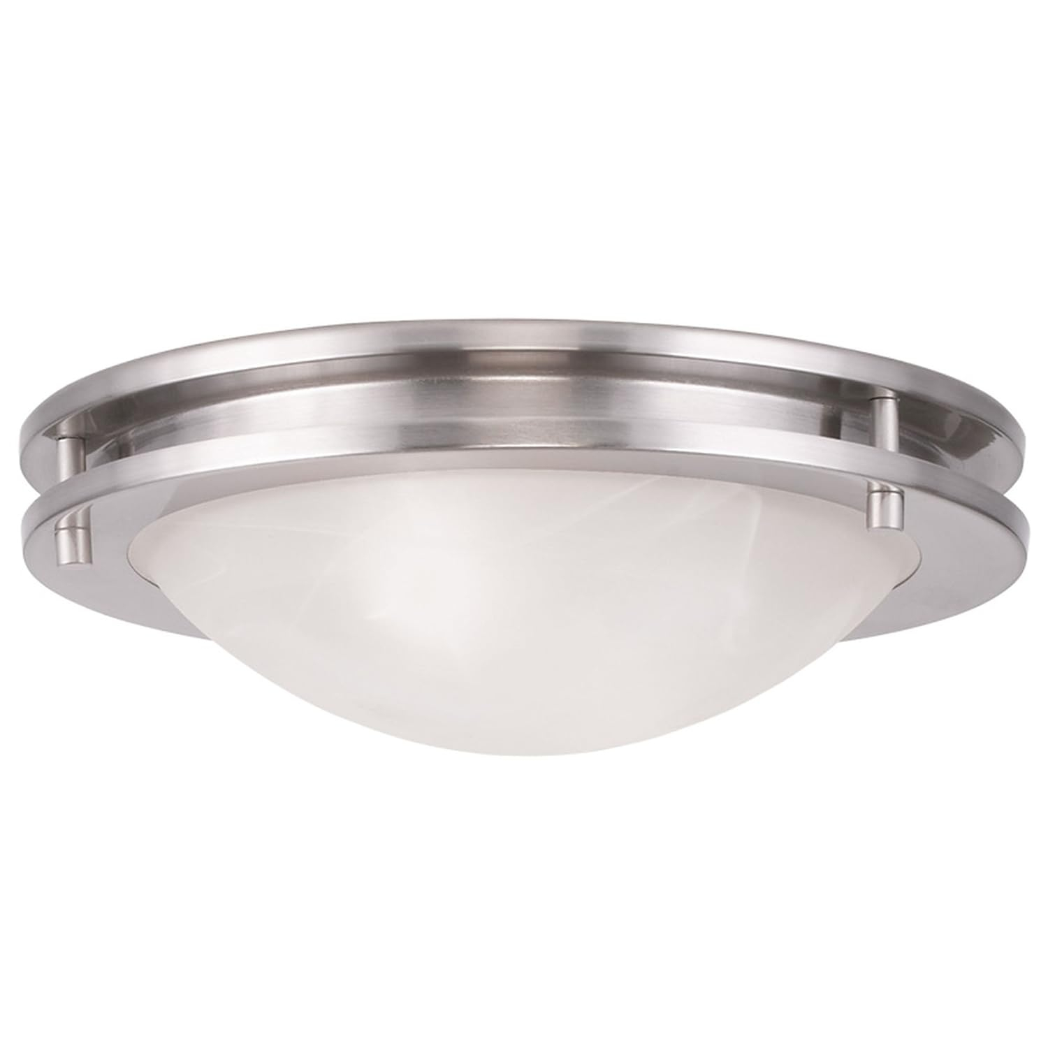 Livex Lighting Ariel 2 - Light Flush Mount in  Brushed Nickel