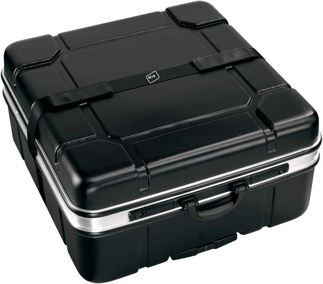 B&W International Foldon Hard Shell, Travel Bicycle Case for Folding Bikes, Black