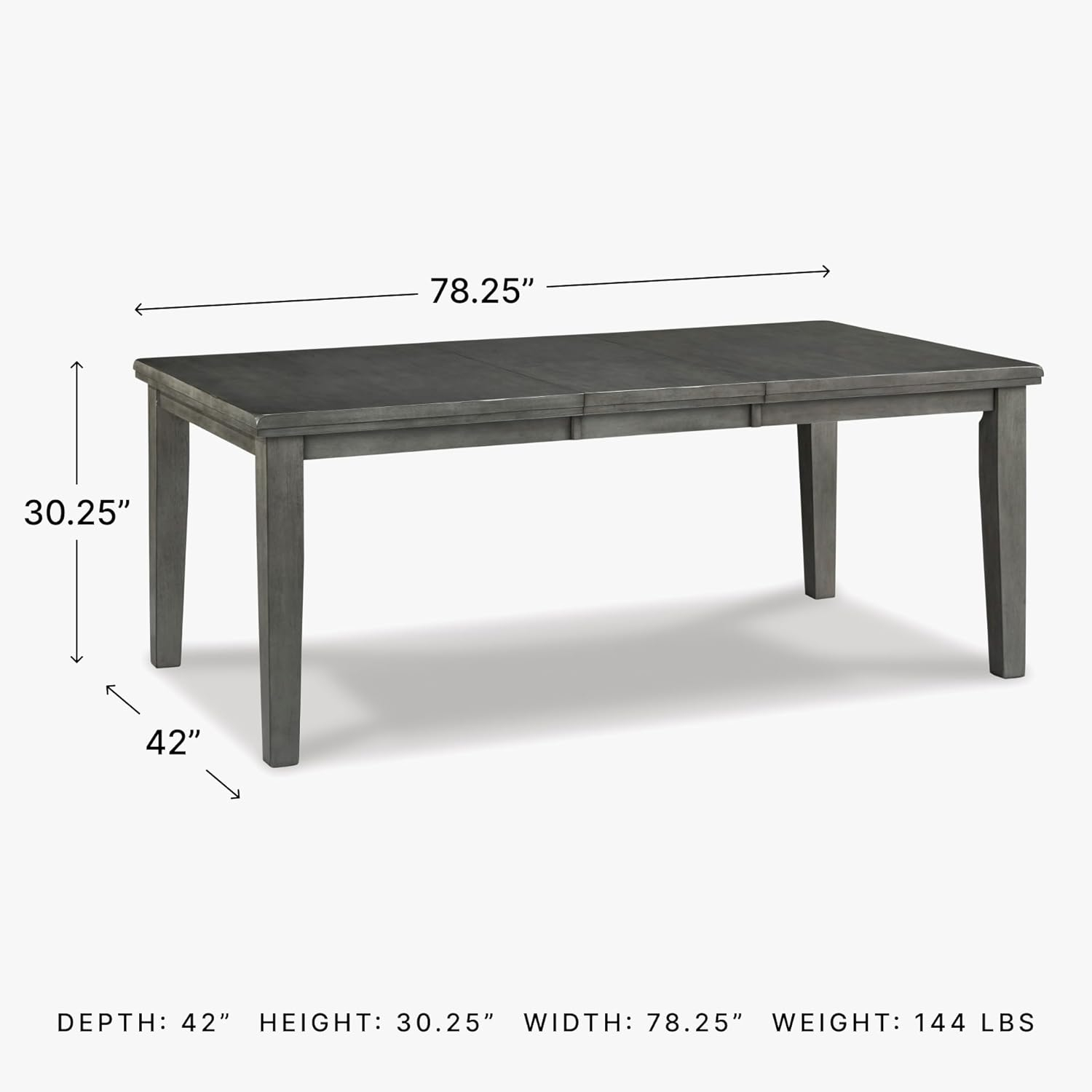 Signature Design by Ashley Hallanden Gray Dining Extension Table