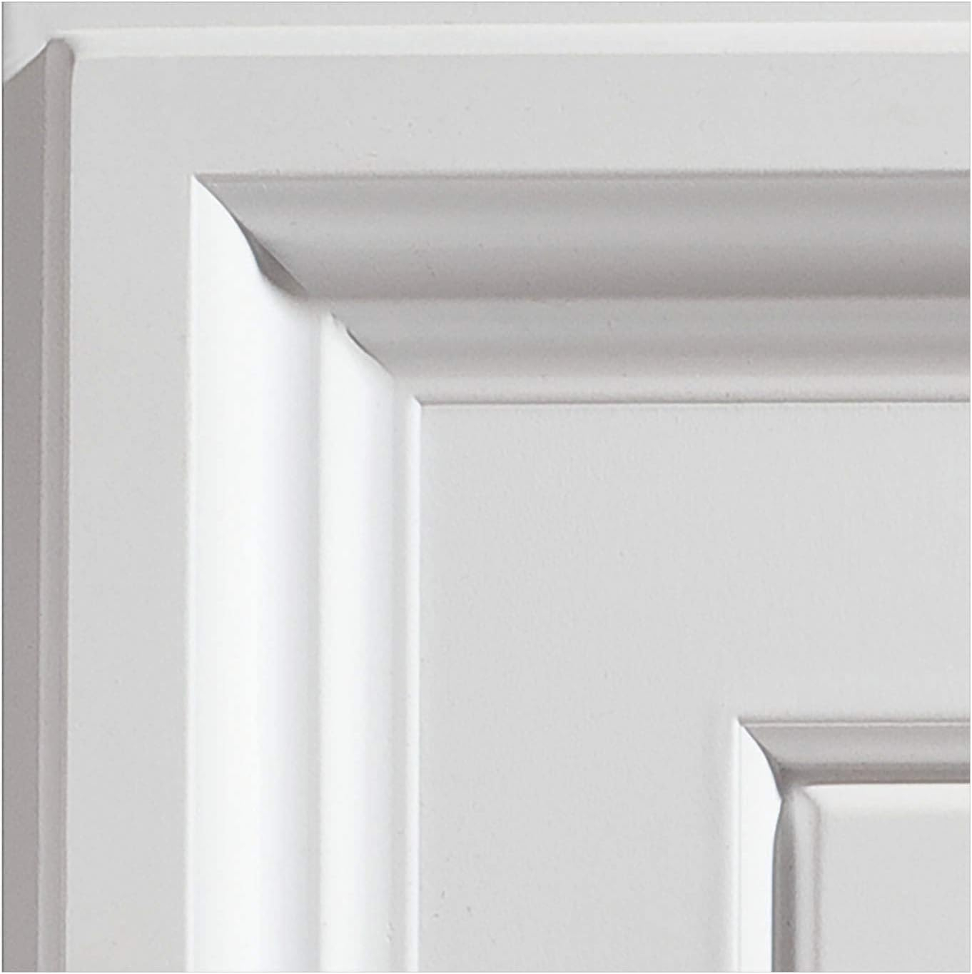 Genesis Icon Coffer White Ceiling Tiles - Easy Drop-In Installation  Waterproof, Washable and Fire-rated - High-Grade PVC to Prevent Breakage (12" x 12" Sample)