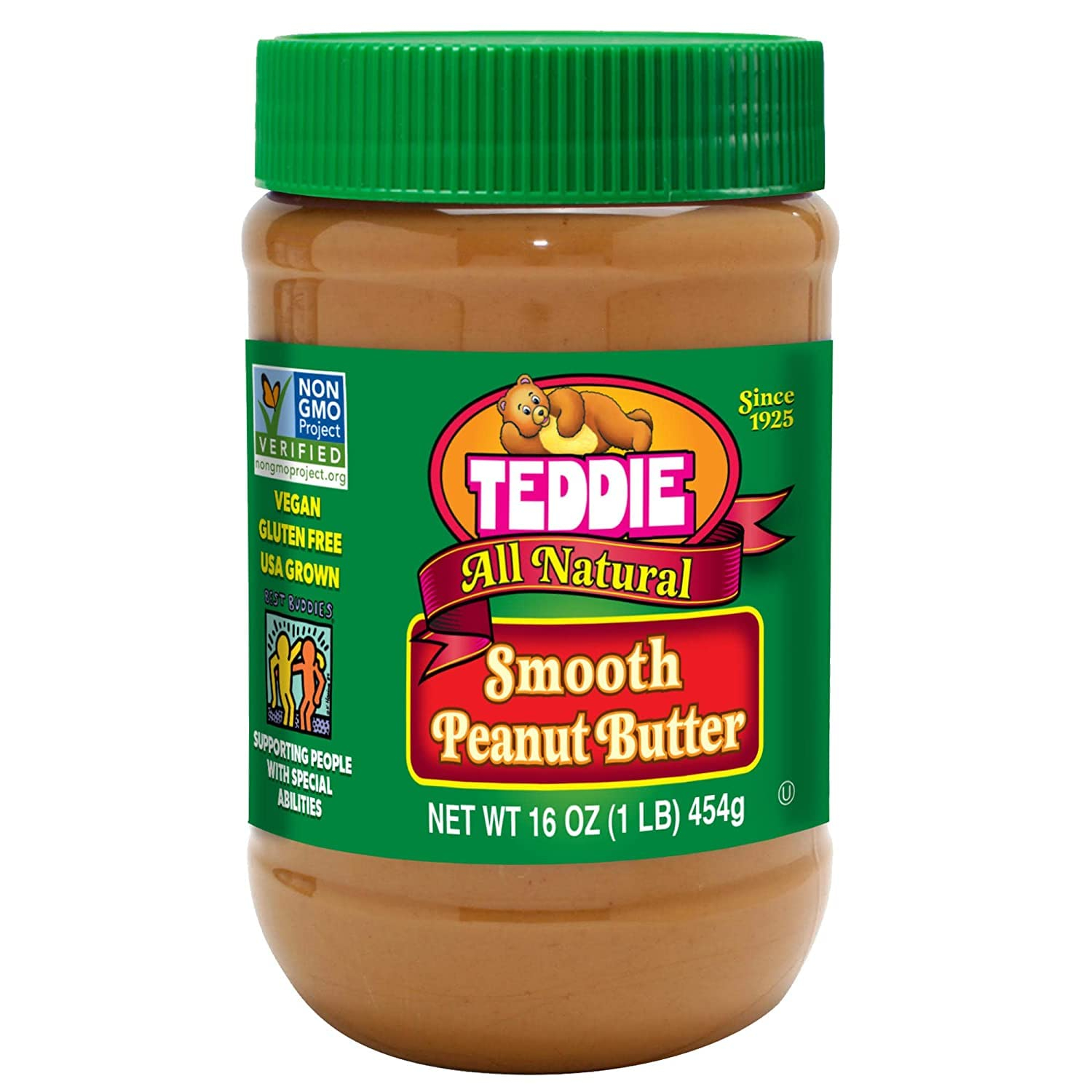 Teddie All Natural Smooth Peanut Butter, 16 oz