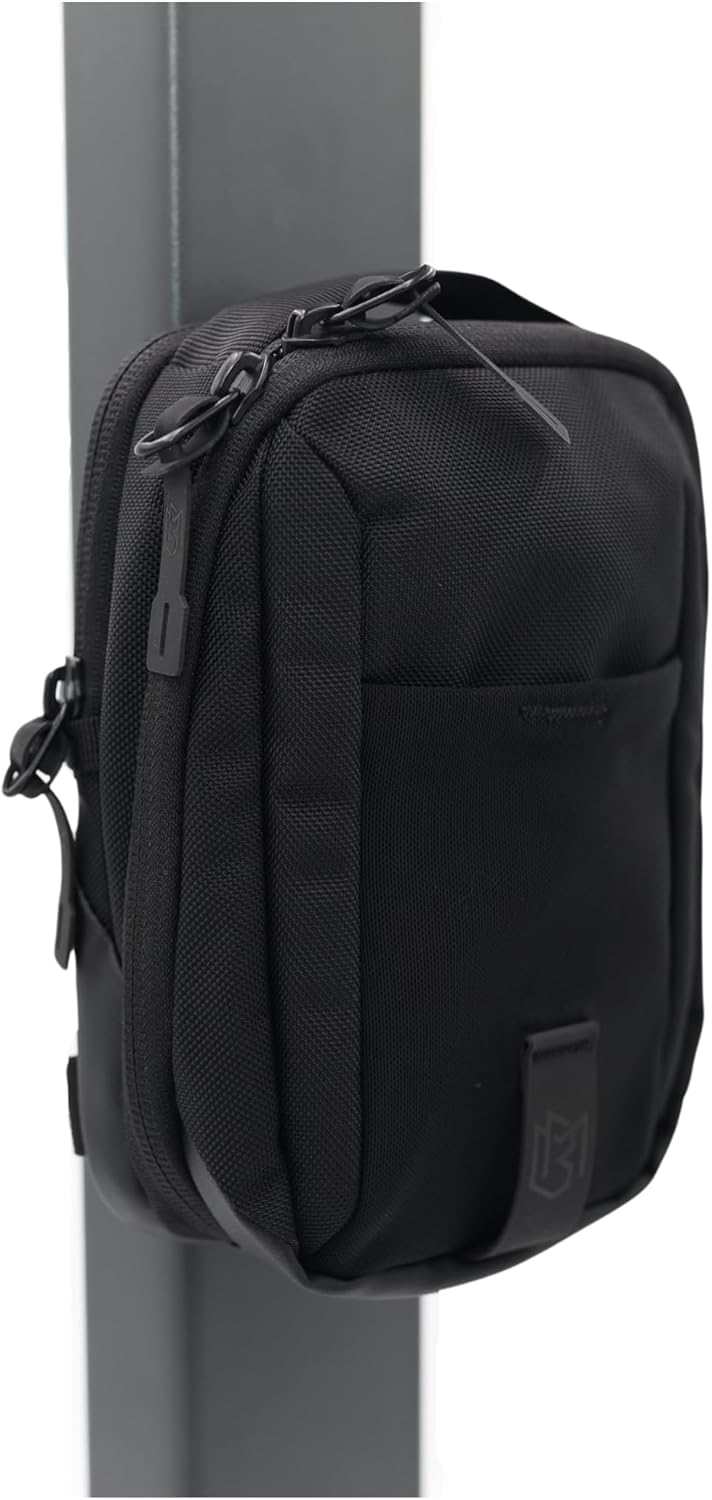 Black Crossbody Bag Sling Chest Bag for Men and Women | Magnetic Gym & Travel Bag for Work, Sports, Keep Items Clean