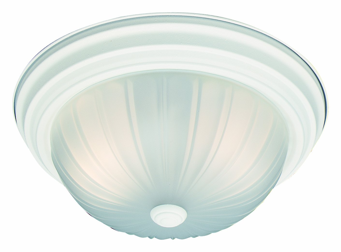 Elegant Frosted White Glass Circular Ceiling Lamp, LED Compatible