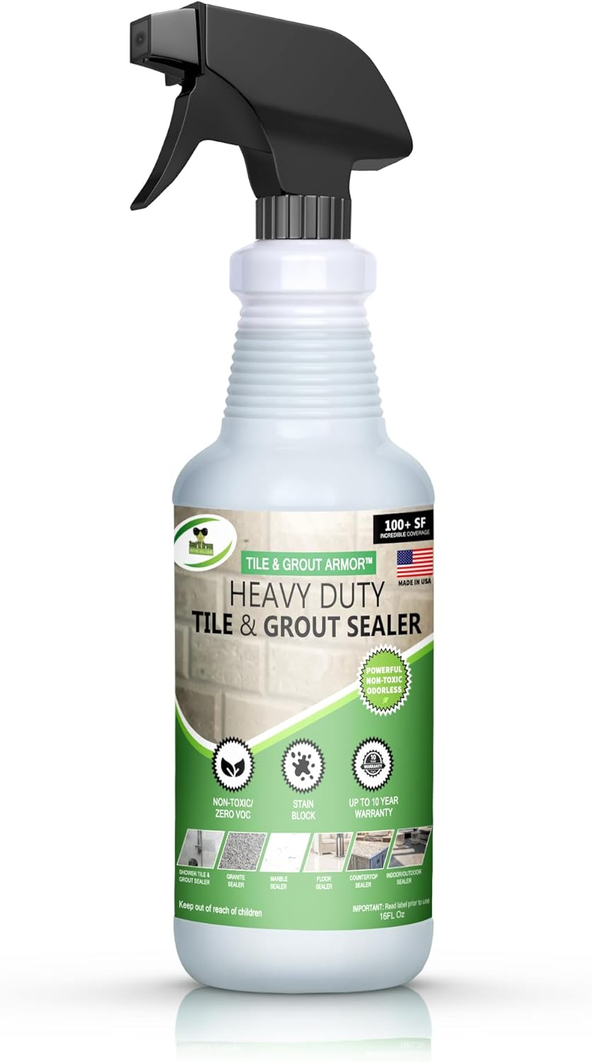 Seal It Green Grout, Granite, Stone, And Tile Sealer - Eco Friendly Deep Penetrating Protectant-No More Mold, Mildew Or Food Stains.