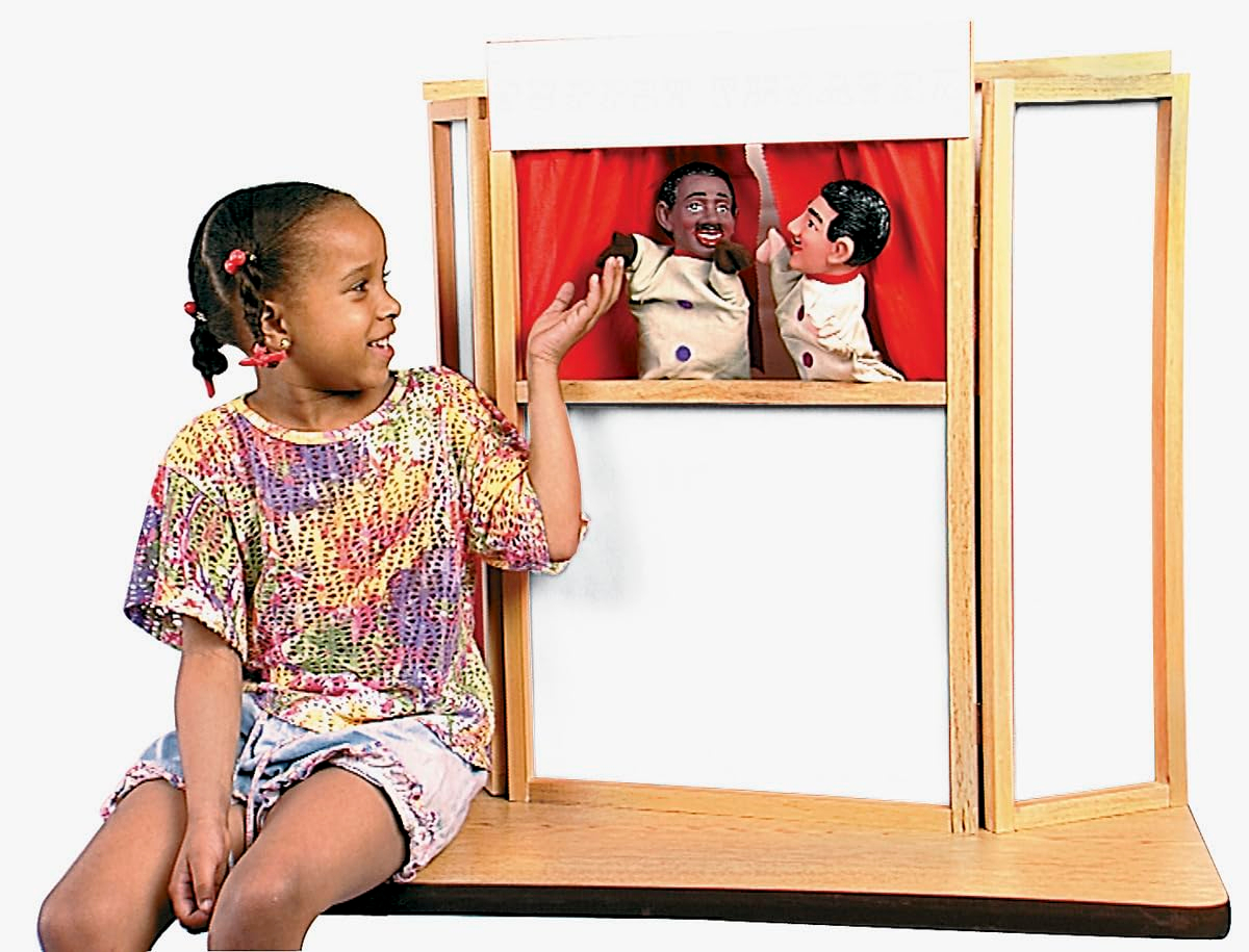 Childcraft Dry-Erase Tabletop Puppet Theatre, 30-3/4 x 7-7/8 x 29 Inches
