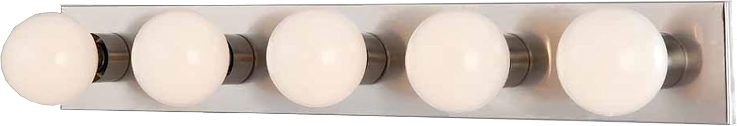 Volume Lighting V1025 5 Light 30" Width Bathroom Vanity Strip - Nickel
