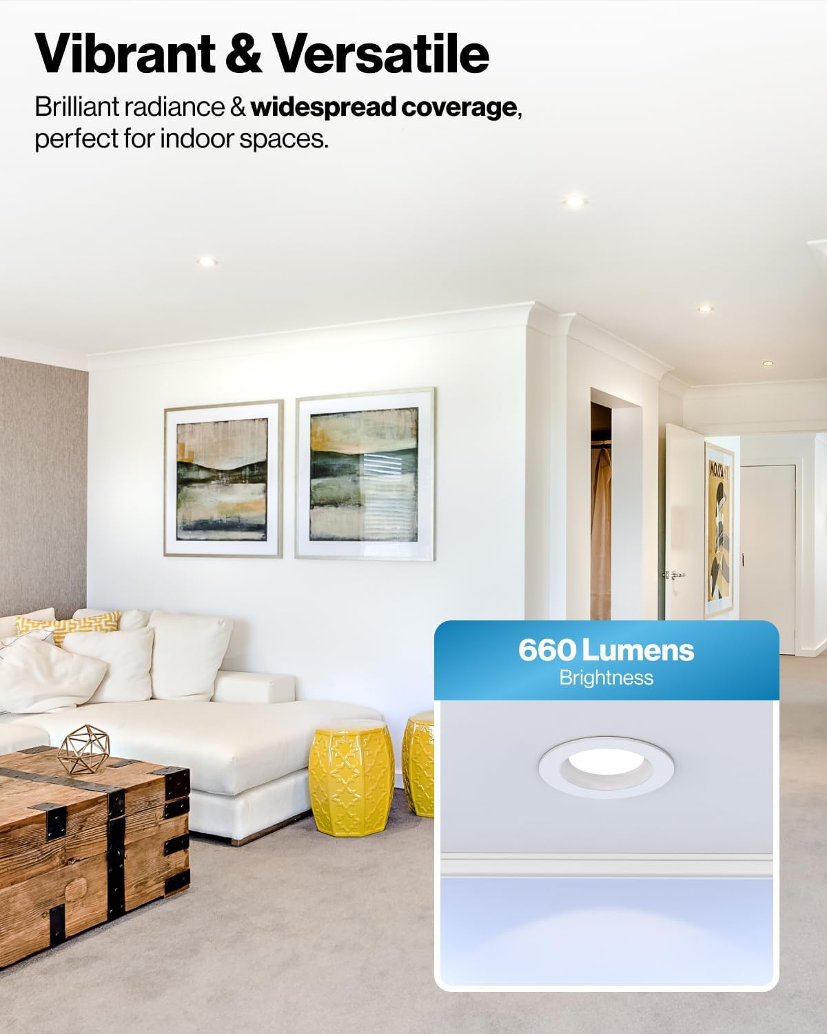 Sunco 12 Pack 4 Inch LED Recessed Lights Retrofit, Dimmable Can Lighting, 660 LM, 11W (40W Equivalent), Selectable CCT 2700K/3000K/3500K/4000K/5000K, Smooth Trim, Damp Rated UL