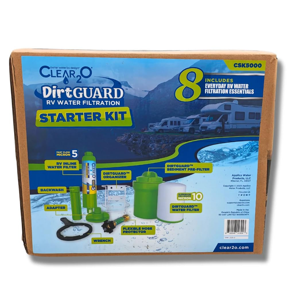 CLEAR2O DirtGuard RV Water Filtration Starter Kit, CSK5000