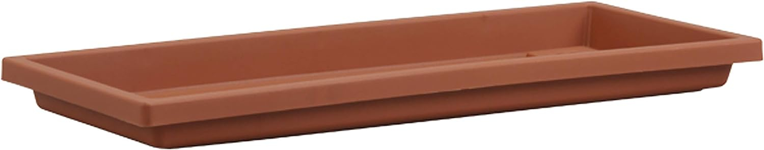 Terra Cotta Rectangular Lightweight Plastic Plant Tray