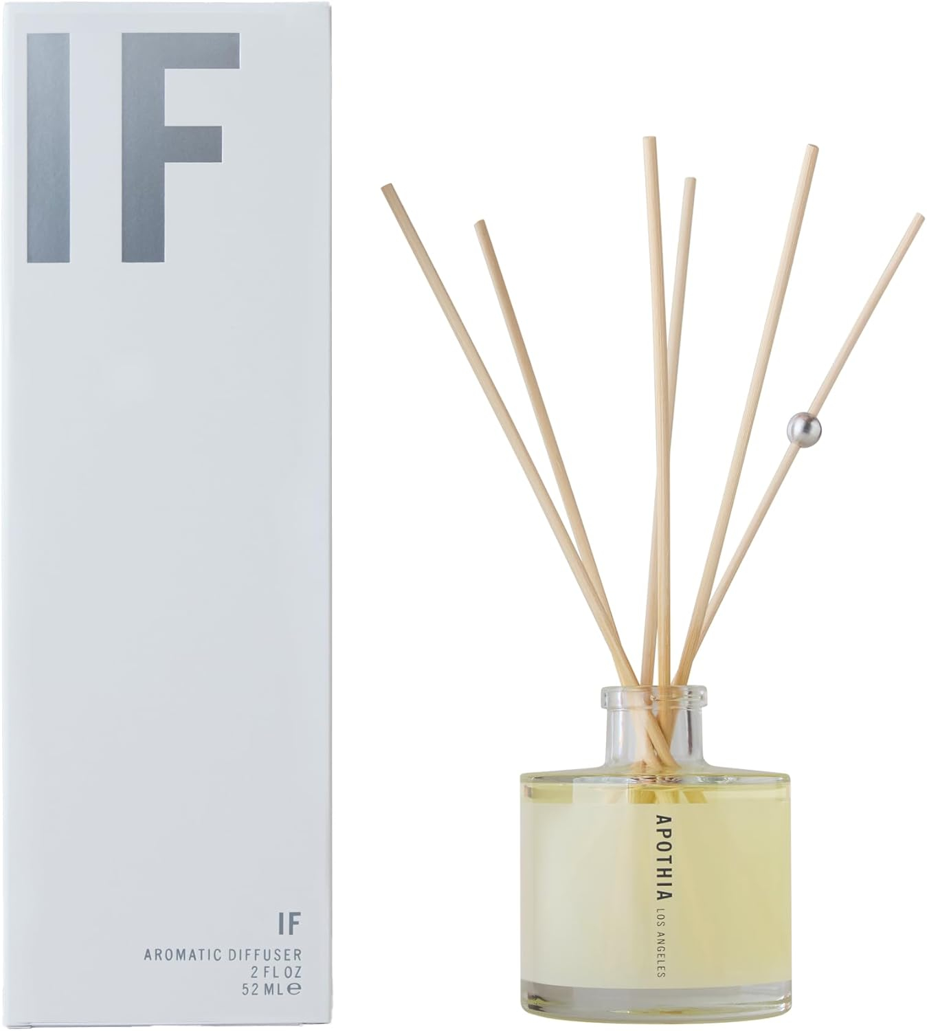 IF Aromatic Diffuser | Modern White Floral & Citrus | Premium Essential Oils | Up to 12 Months | 7 oz | 200 ml | Small Batches for Luxury Quality in Elegant Glass Bottle
