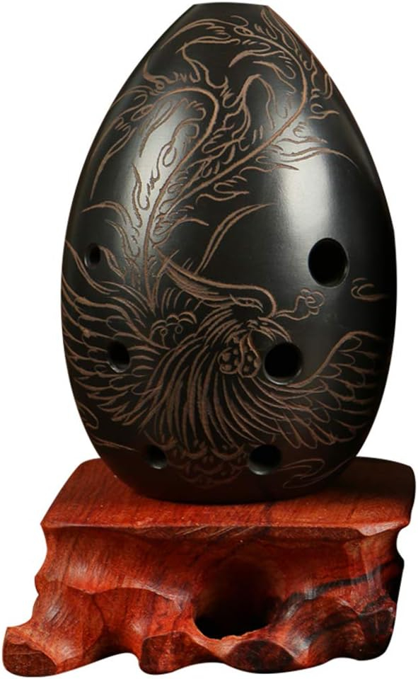 Professional Chinese Flute Xun Instrument Ceramic Ocarina Ancient Xun Instrument Ceramic Ocarina