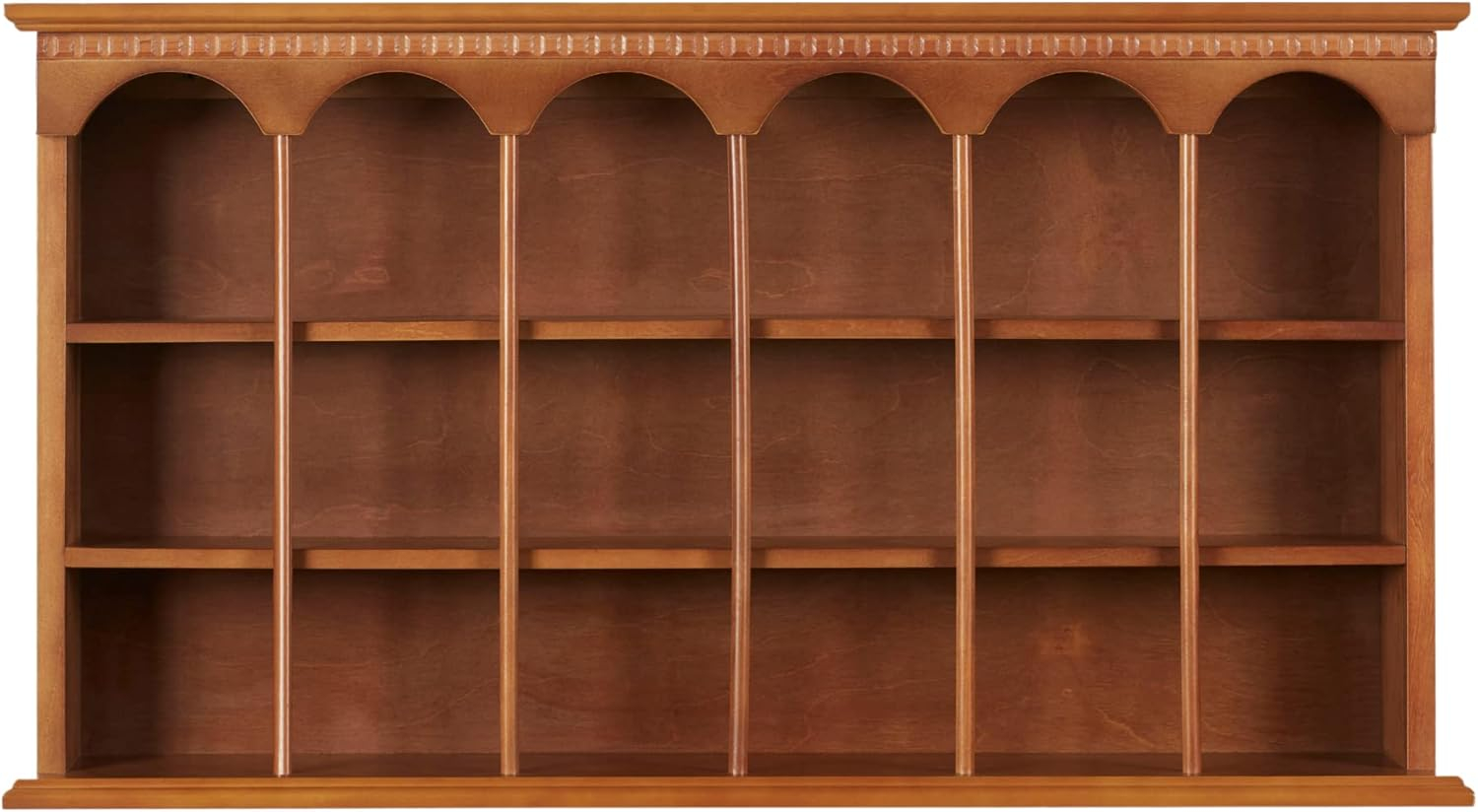 Classic Cherry and Windsor Oak Traditional Wall Mounted Display Shelf