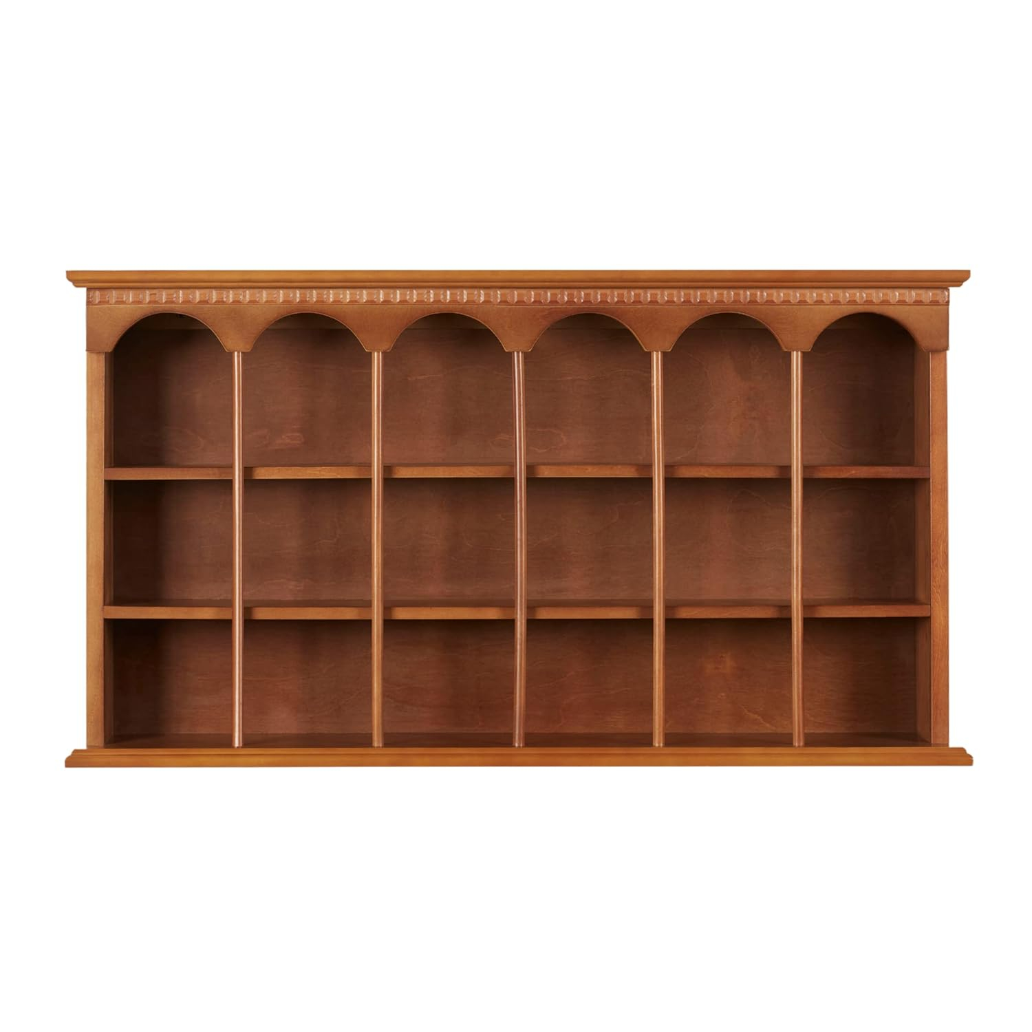 Classic Cherry and Windsor Oak Traditional Wall Mounted Display Shelf