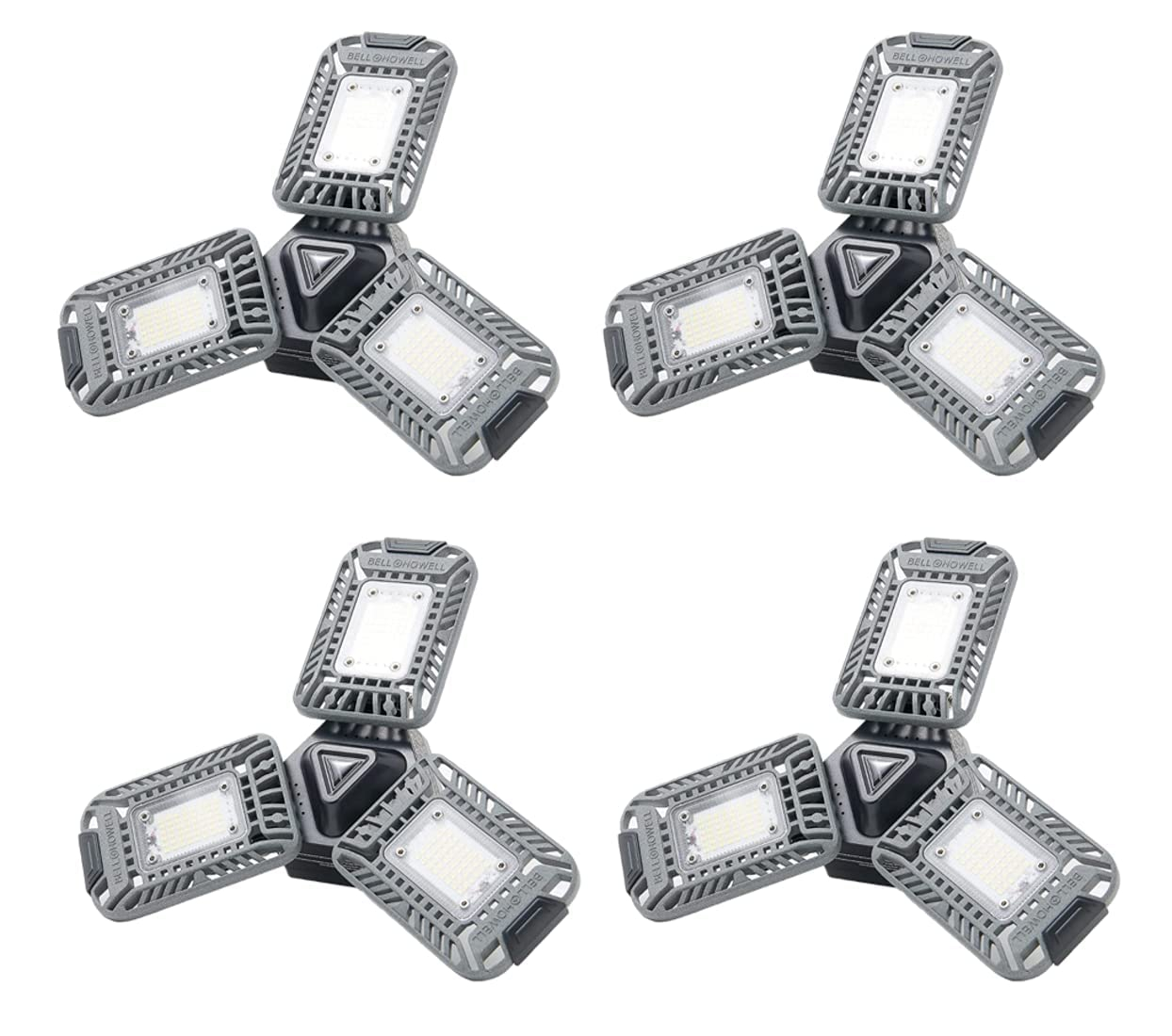 Bell+Howell Triburst Motion Sensor Technology, ASON TV 4000 Lumens / 6500 Kelvin Indoor Lights S/4, Ultra Bright with 144 LED Bulbs and Multi-Directional Triple Panel Bedroom, Garage, Ceiling