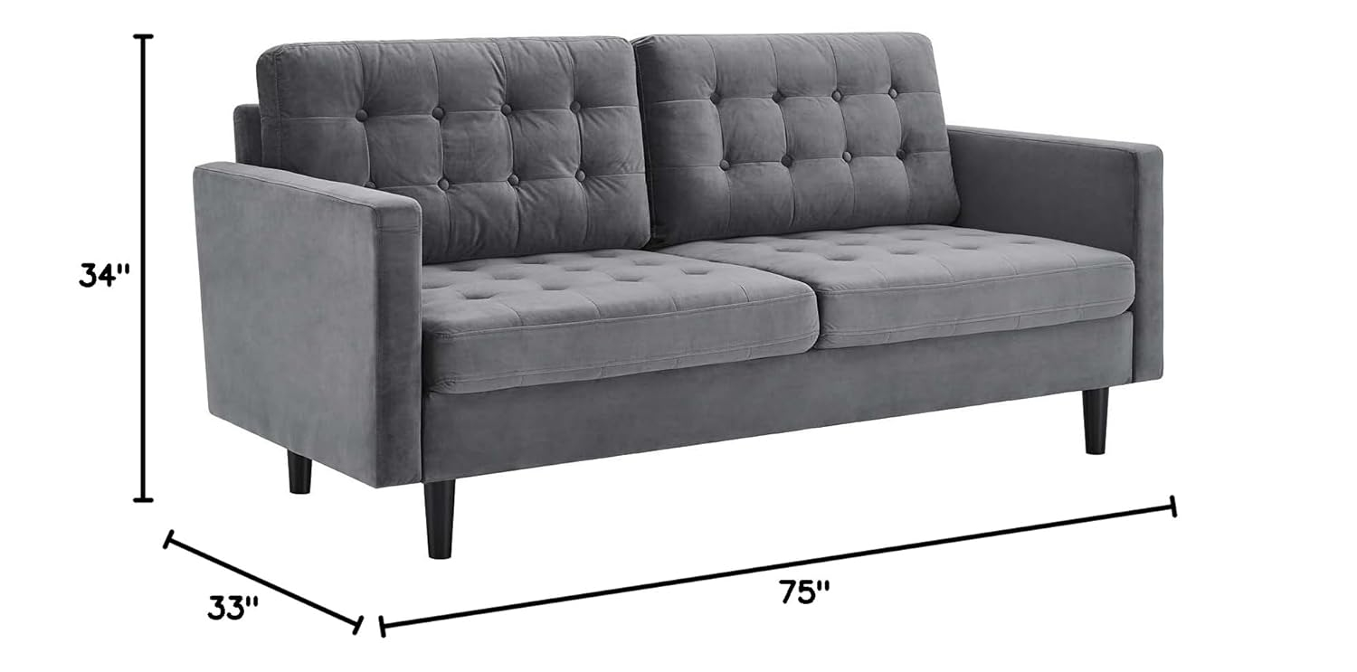 75'' Velvet Sofa