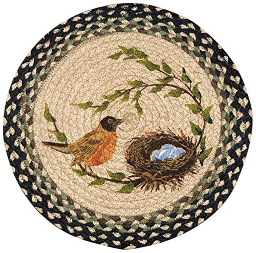 Earth Rugs 49-CH121RN Robins Nest Round Chair Pad