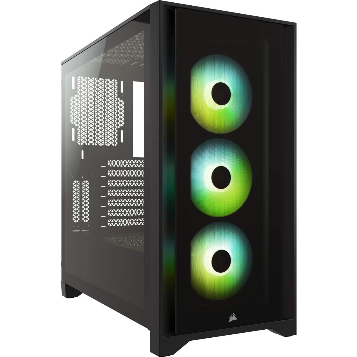 Black Tempered Glass RGB Mid-Tower ATX Gaming Case