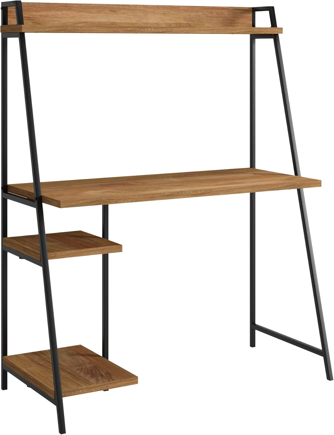 Sauder 424933 North Avenue Desk With Hutch, Charter Oak Finish
