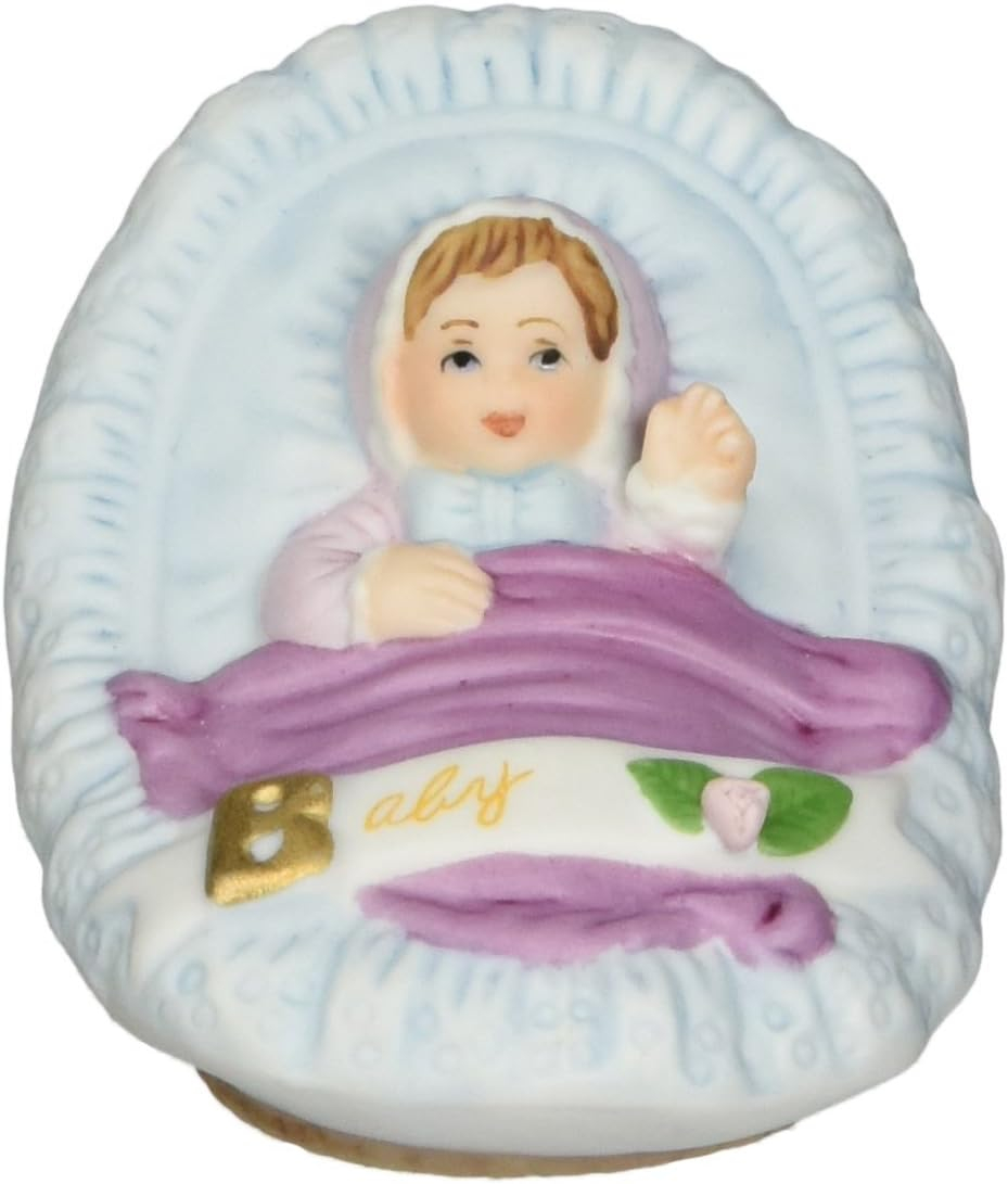 Growing up Girls from Enesco Brunette Newborn Figurine 1.75 IN