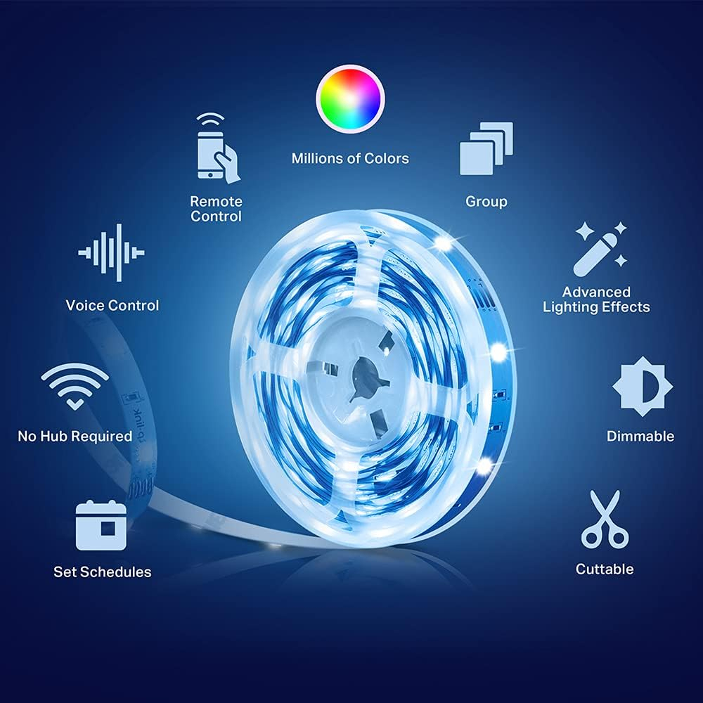 TP-Link Kasa Smart KL400L5, Kasa Smart 16.4ft WiFi LED Light Strip