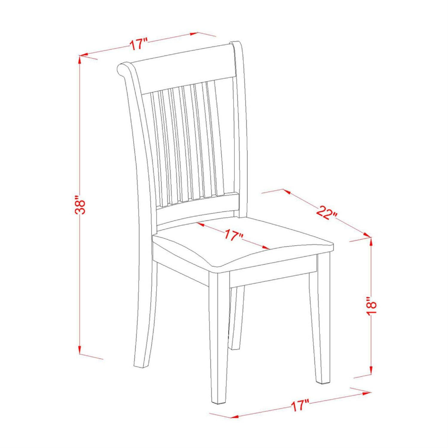 Classic Oak 36" Square Dining Set with Cushion Seat Chairs
