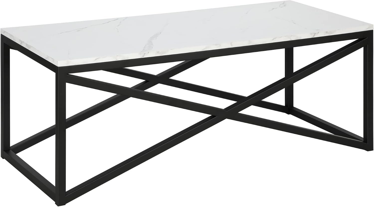 Henn&Hart 46" Blackened Bronze Metal Coffee Table