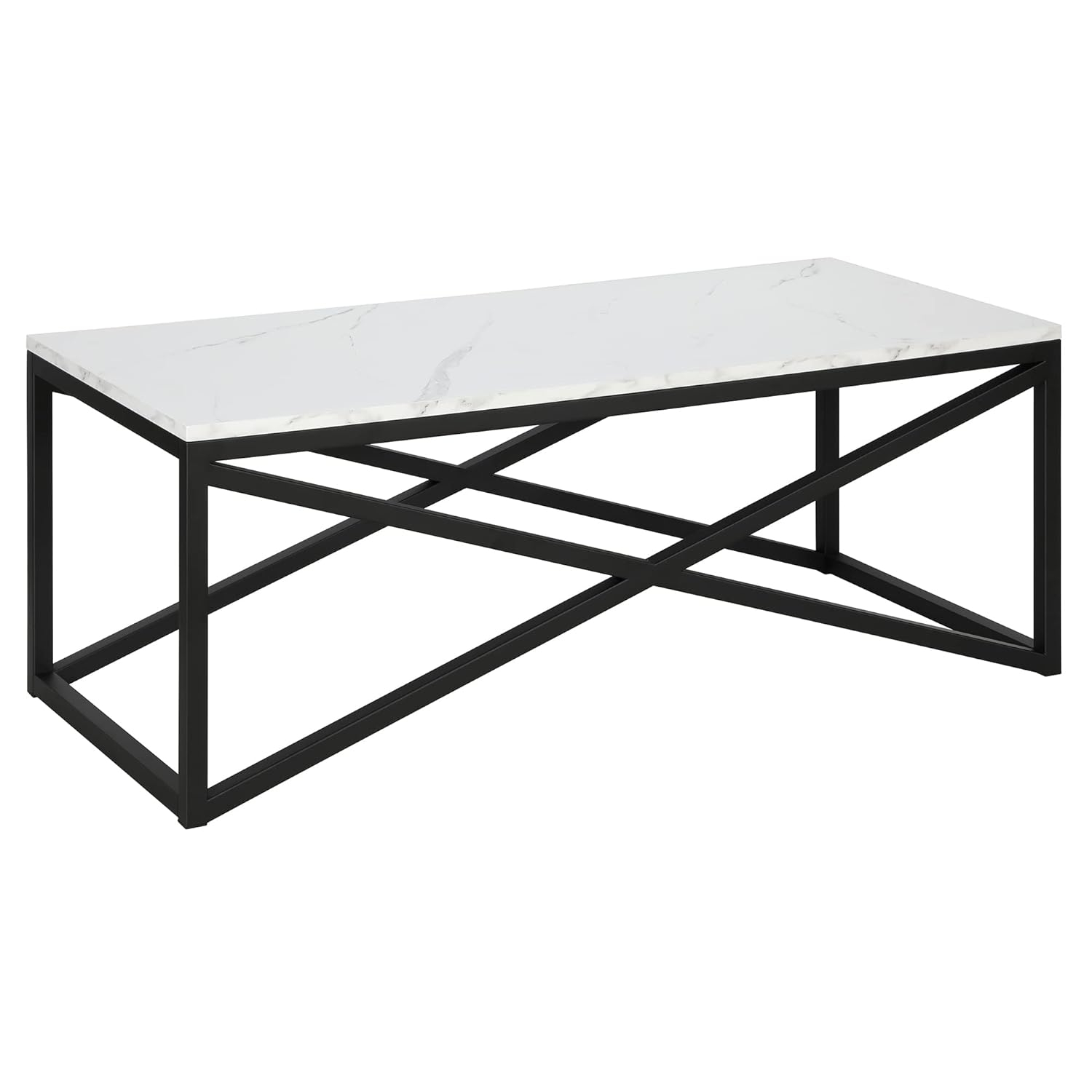 Henn&Hart 46" Blackened Bronze Metal Coffee Table